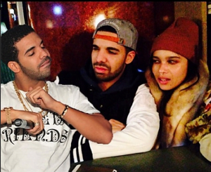 Drake and Zoe Kravitz pic