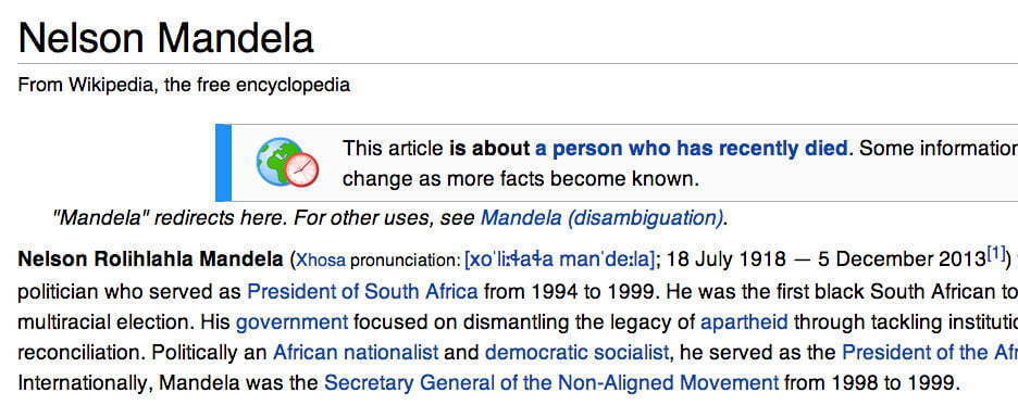 Nelson Mandela wikipedia