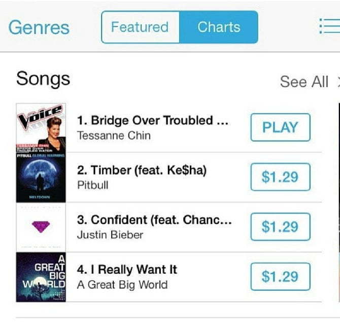 Tessanne itunes