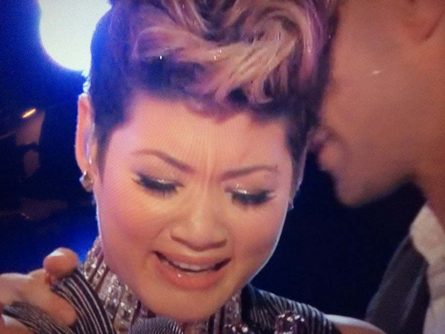 Tessanne Chin crying on The Voice final