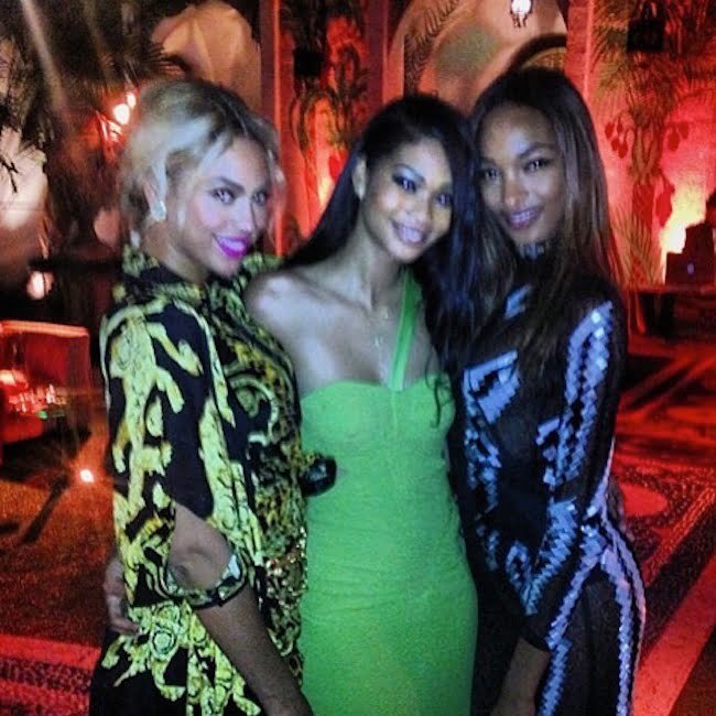 Beyibce CHanel Iman and Jourdan Dunn