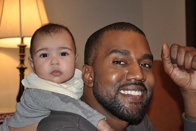 Kanye West and North West photo