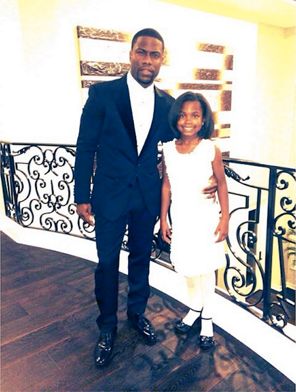 Kevin Hart and his daughter