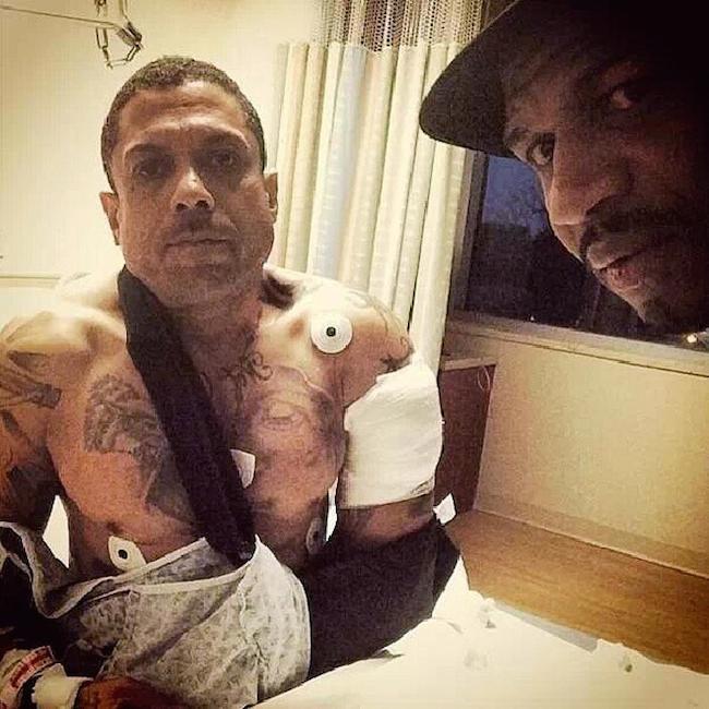 Benzino hospital with Stevie J