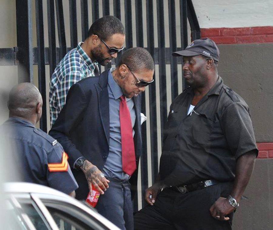 Vybz Kartel leaving court