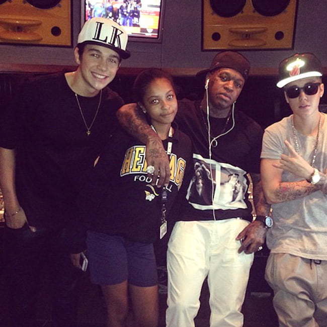 Austin Mahone, Birdman Bria and Bieber