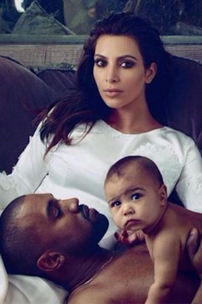 Kanye kim north vogue