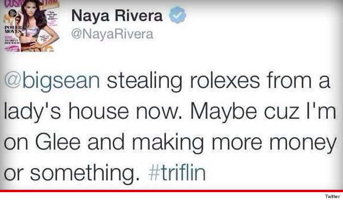 Naya Rivera Big Sean tweet