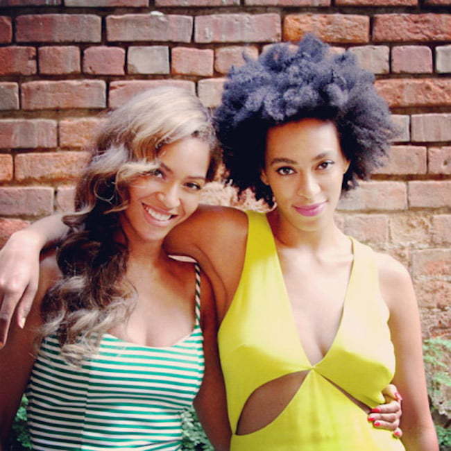 Beyonce and Solange