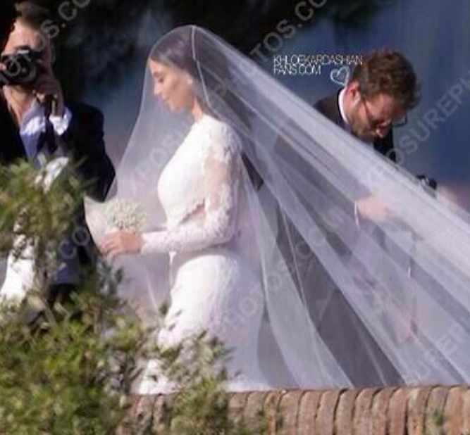 Kim wedding dress