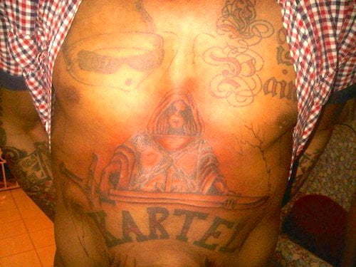 Vybz Kartel satanic tattoo