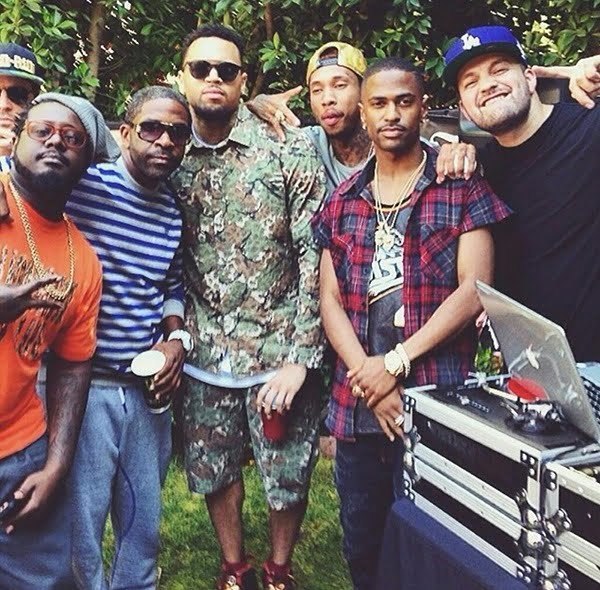 Chris Brown welcome home party