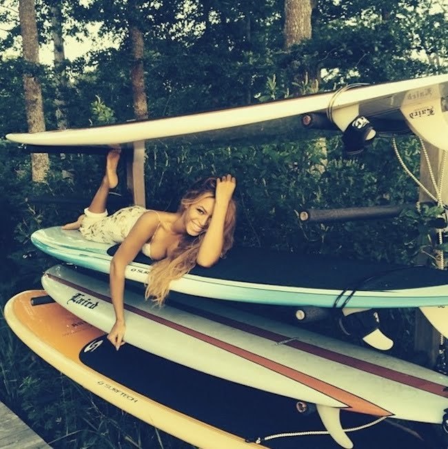 Beyonce surf board pic