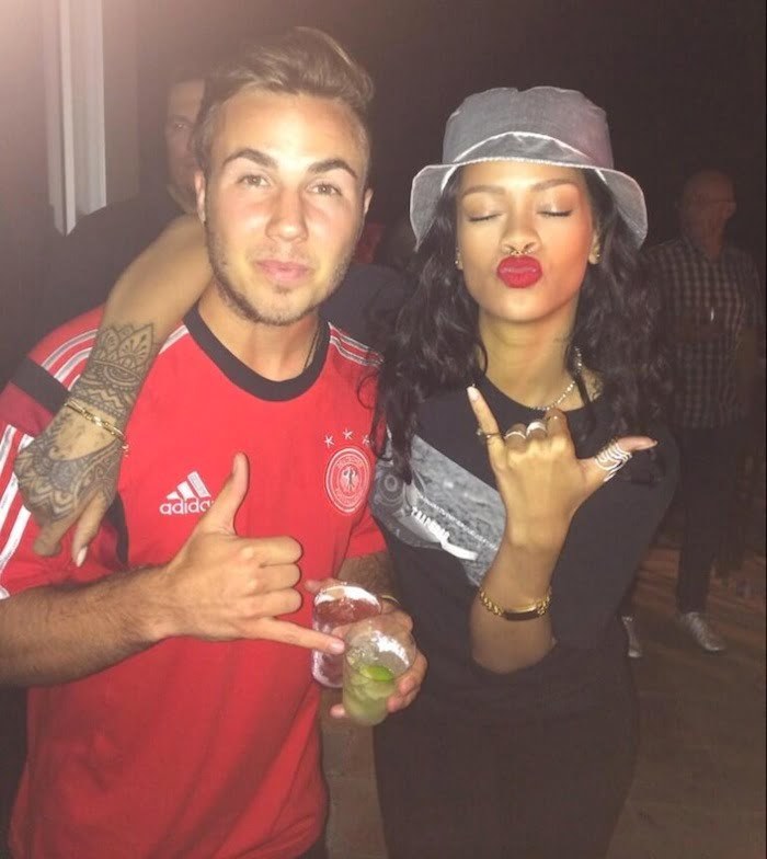 Rihanna and Mario Gotze