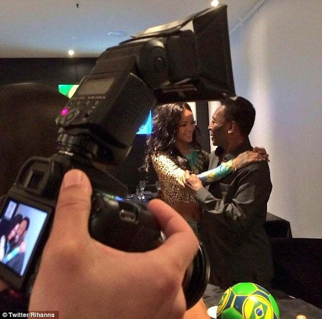 Rihanna and Pele pic