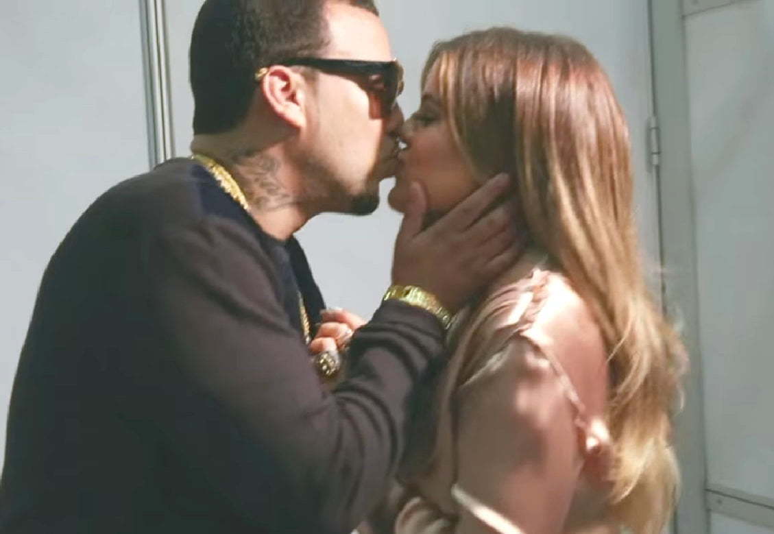 Khloe Kardashian and French Montana kissing