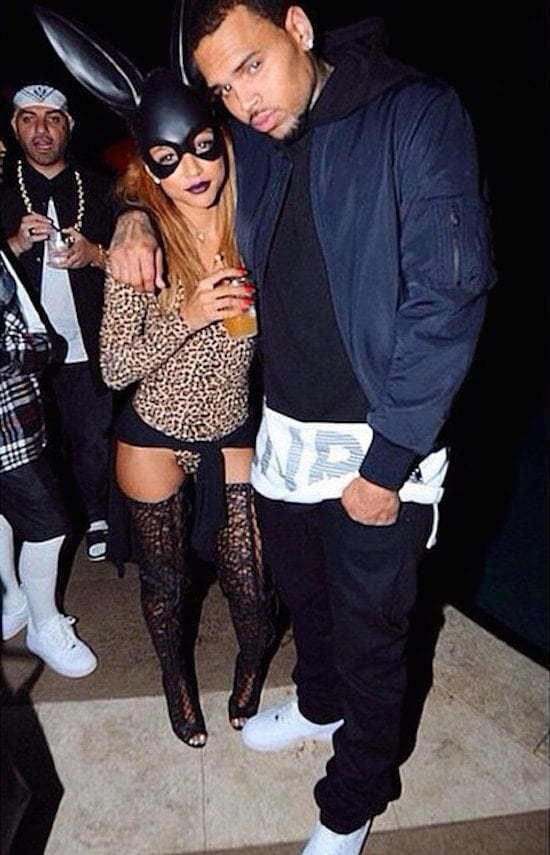 Chris Brown and Karrueche Tran halloween