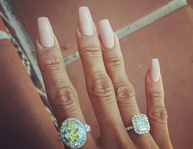 Karrueche Tran diamond rings