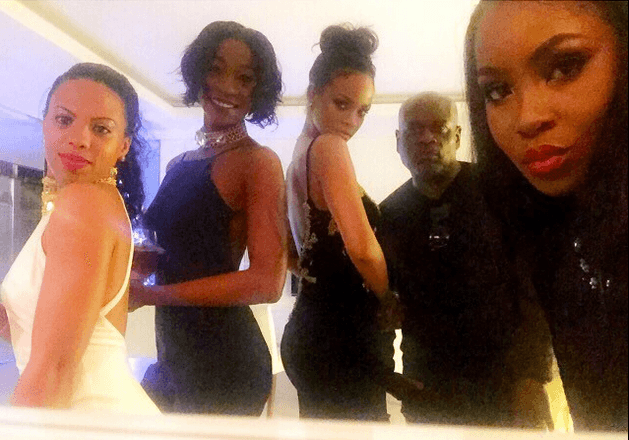 Rihanna Melissa Forde and LA Reid