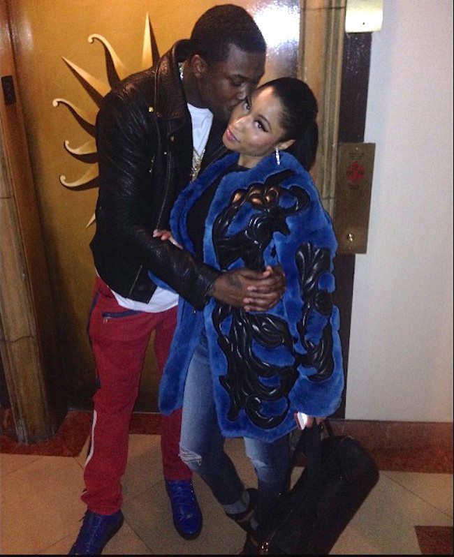 Meek Mill Nicki Minaj kissing