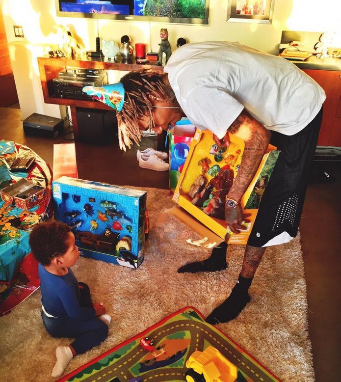 Wiz Khalifa son birthday party