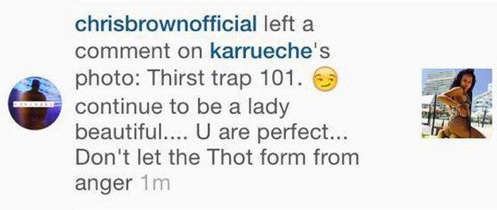 Chris Brown Karrueche Instagram