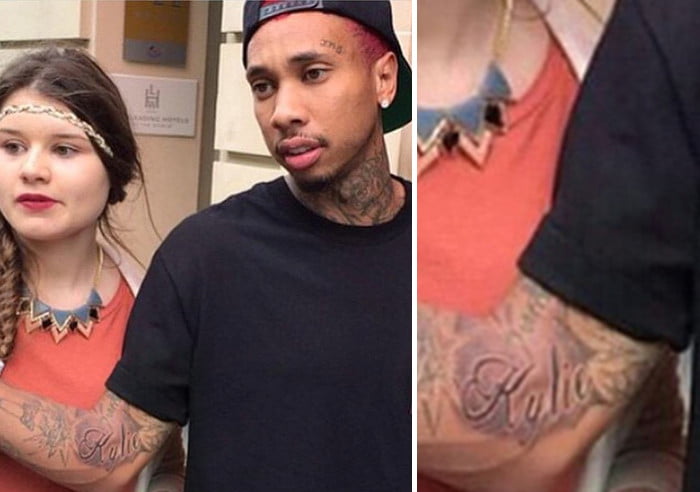 Tyga Kylie tattoo