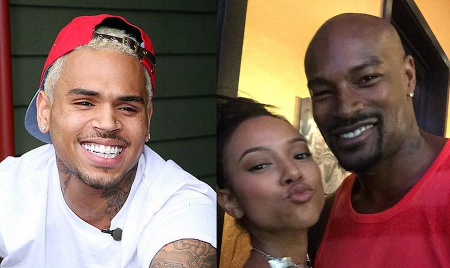 Chris Brown Karrueche Tran and Tyson Beckford