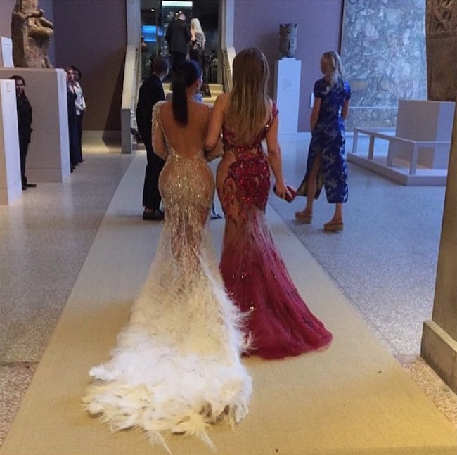 MET Gala 2015 Kim Kardashian and J.Lo