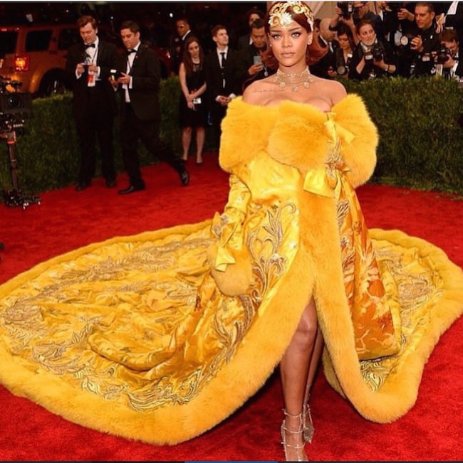 MET Gala 2015 Rihanna Gown