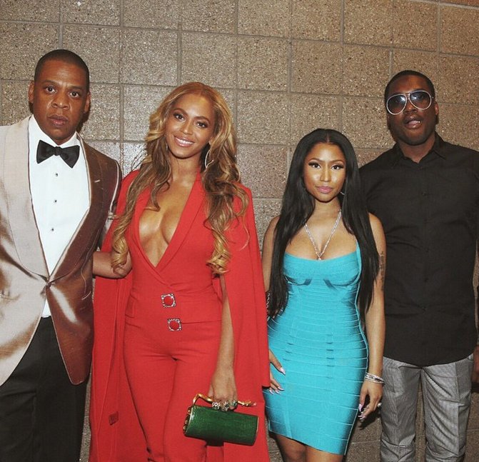 Nicki Minaj Meek Mill Beyonce and Jay Z