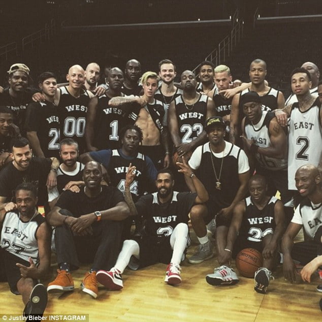 Kanye West basketball game