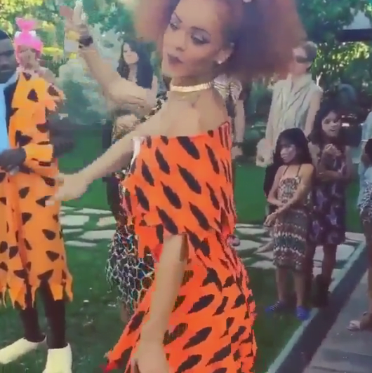 Rihanna pebbles flintstone