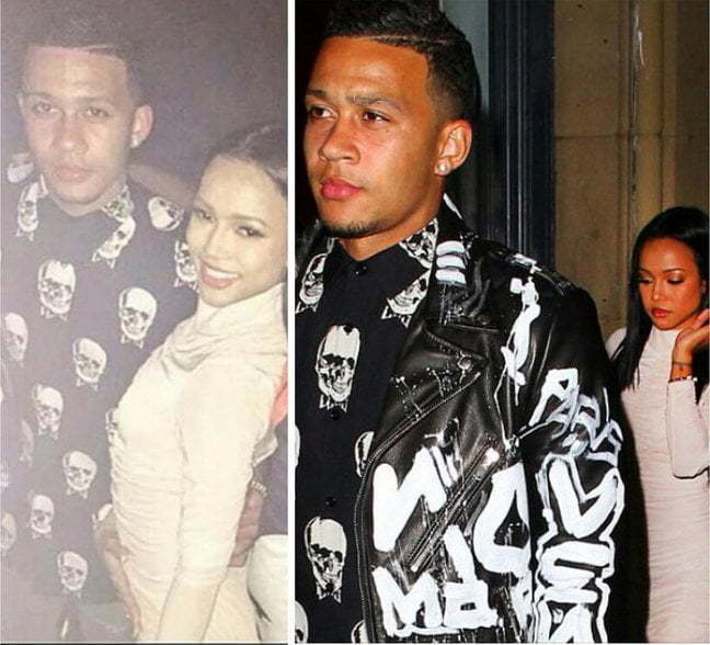 Memphis Depay and girlfriend Karrueche Tran - Mirror Online