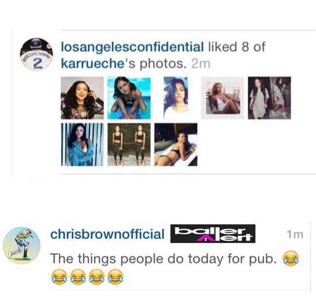 The Game Karrueche Chris Brown comment