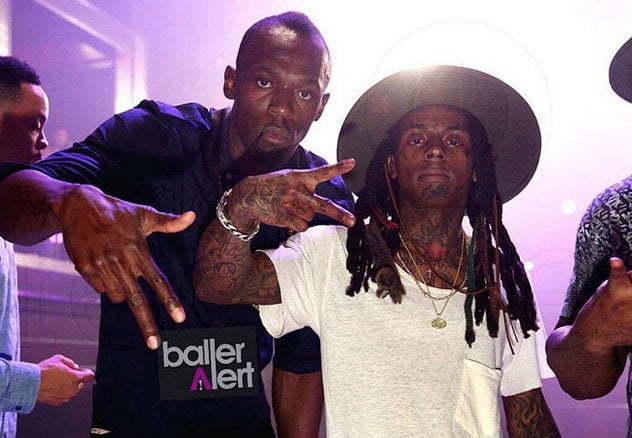 Usain Bolt and Lil Wayne