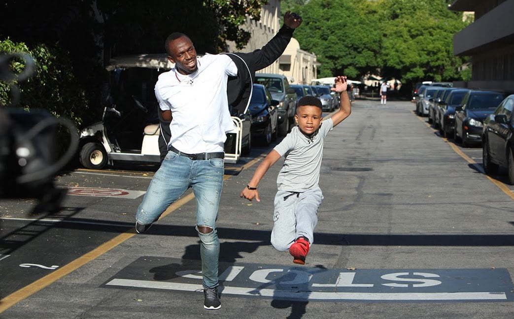Usain Bolt Race Jamaican Trainer Kid On Ellen DeGeneres