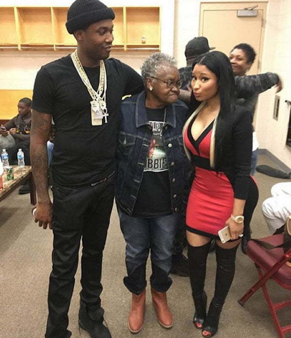 Nicki Minaj Meek mill grandmother