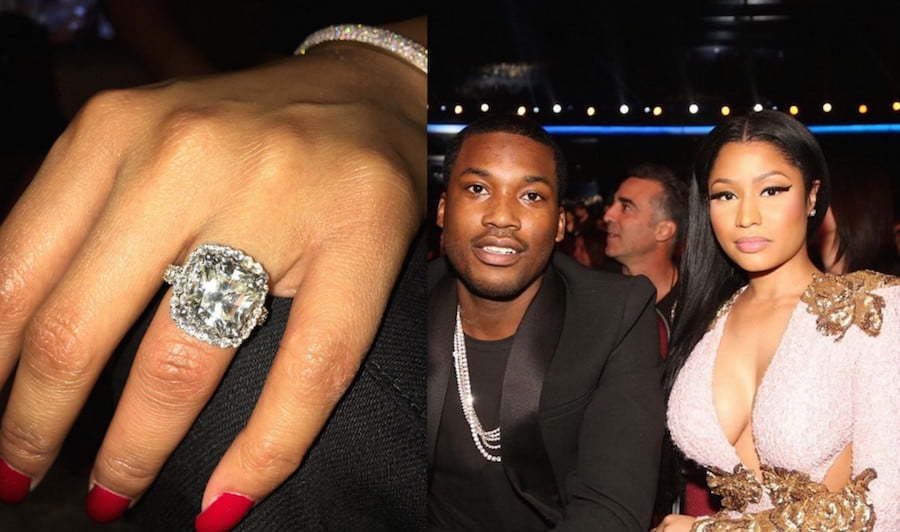 Nicki Minaj Meek Mill engagement ring