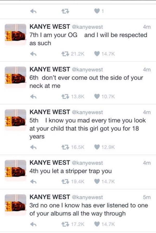 Kanye West and Wiz Twitter beef
