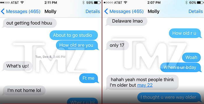 Tyga text messages