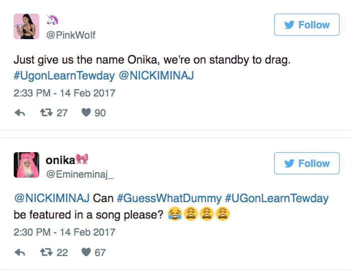 Nicki Minaj Twitter