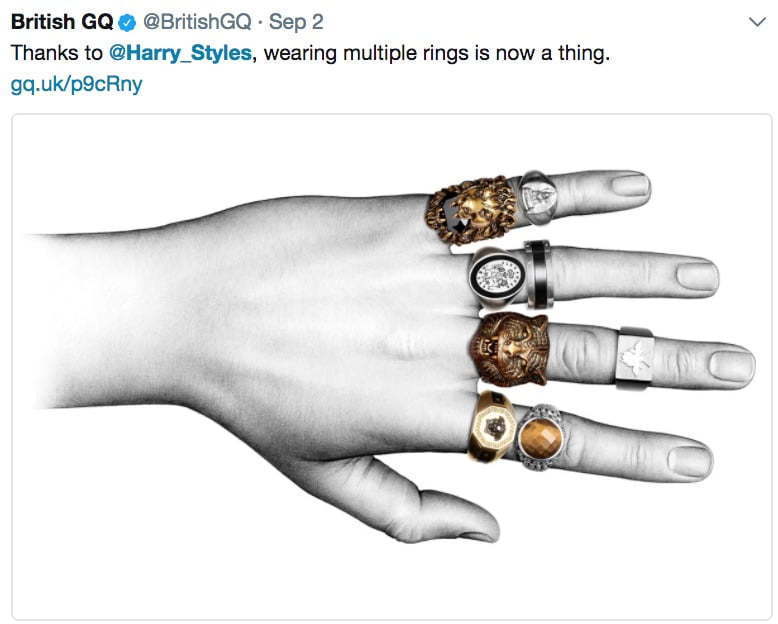 Harry styles deals golden ring