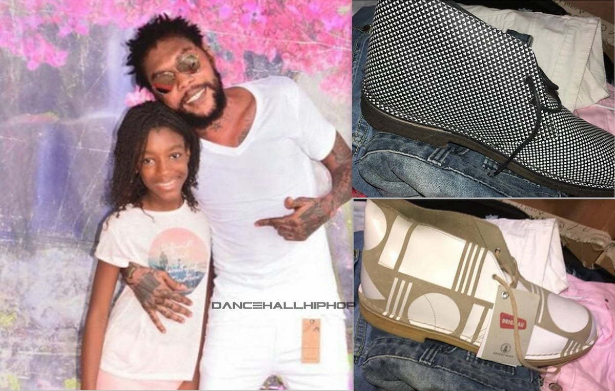 Vybz Kartel Shows Off His Christmas Clarks Collection And His Daughter Urban Islandz