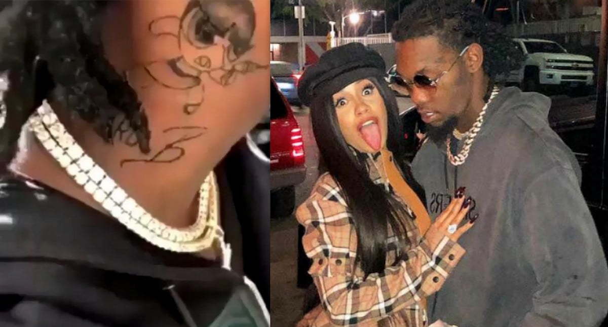 Cardi B Didn't Want Offset To Get Neck Tattoo Of Her Name ...