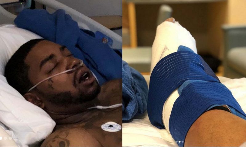 Lil Scrappy crash hospitalize