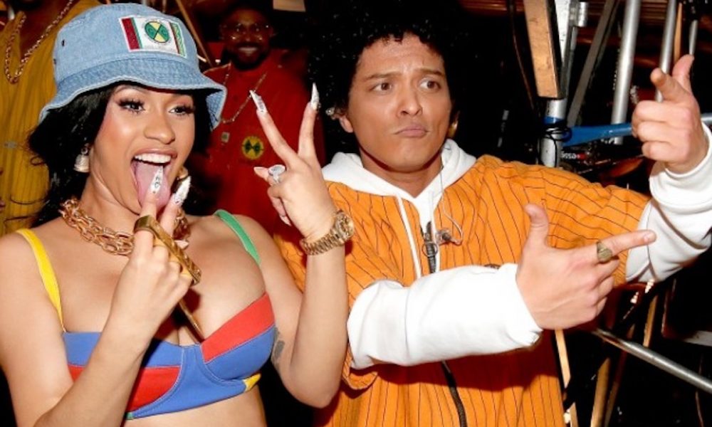 Cardi B and Bruno Mars