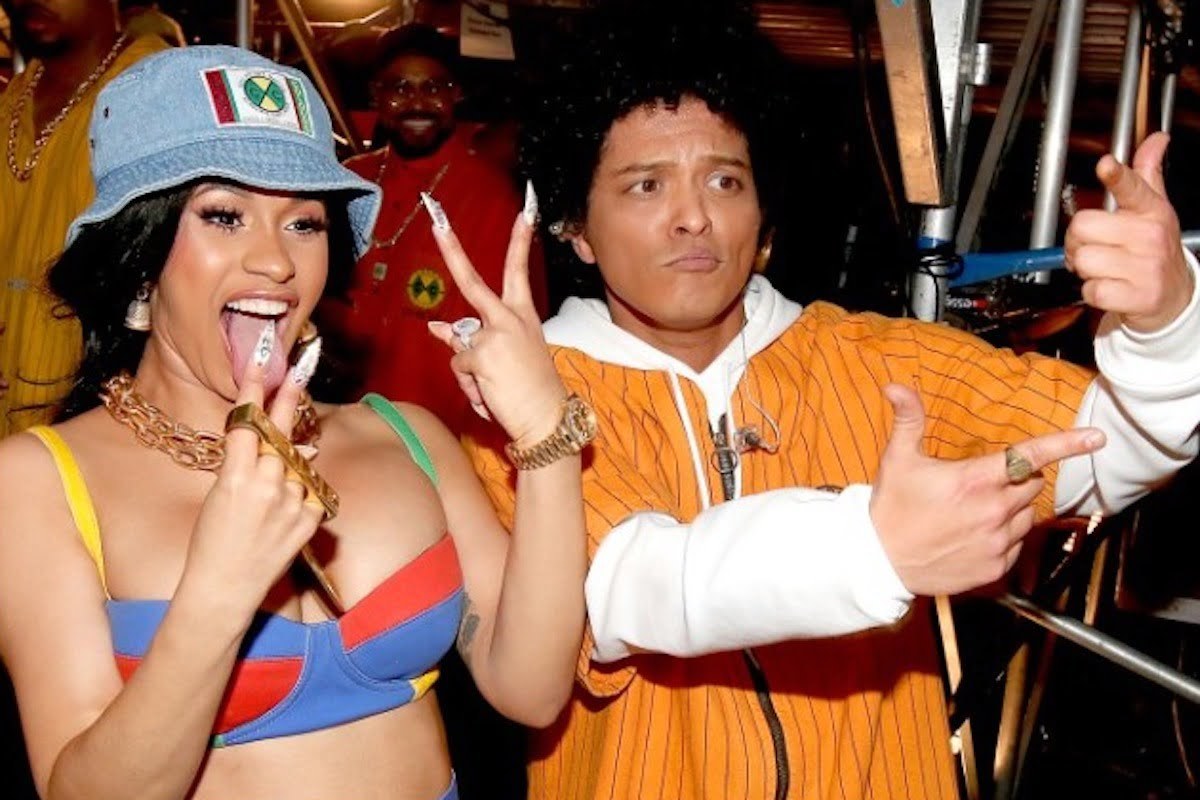 Cardi B and Bruno Mars