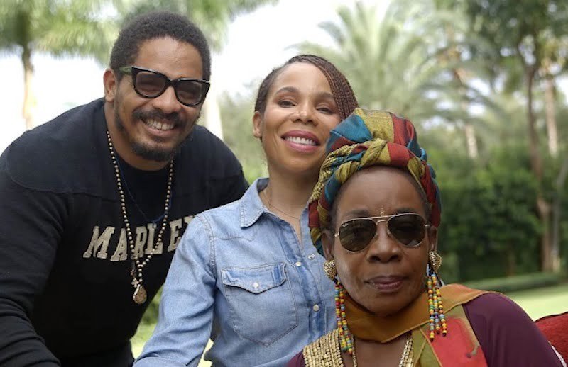 Rohan Marley, Cedella Marley, Rita Marley 