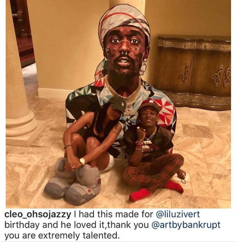 xxxtentacion-s-mom-cleo-gave-lil-uzi-vert-a-giant-artwork-for-his-birthday-urban-islandz